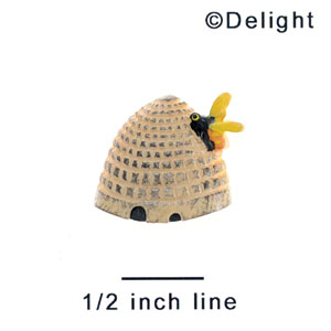 2794 - Beehive Bee Medium - Resin Decoration (12 per package)