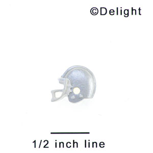 3142* - Mini Silver Football Helmet - Resin Decoration (12 per package)