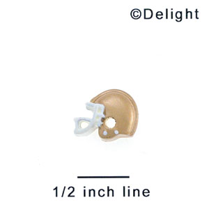 3143* tlf - Mini Gold Football Helmet - Resin Decoration (12 per package)