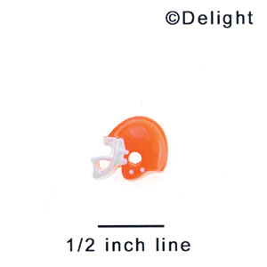 3145* - Mini Orange Football Helmet - Resin Decoration (12 per package)