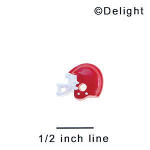 3147* - Mini Red Football Helmet - Resin Decoration (12 per package)