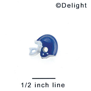 3148* - Mini Blue Football Helmet - Resin Decoration (12 per package)