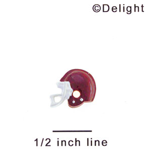 3149* - Mini Maroon Football Helmet - Resin Decoration (12 per package)