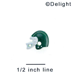 3151* - Mini Green Football Helmet - Resin Decoration (12 per package)