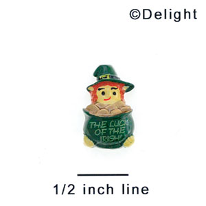 3239 - Leprechaun Pot Luck O' Mini - Resin Decoration (12 per package)