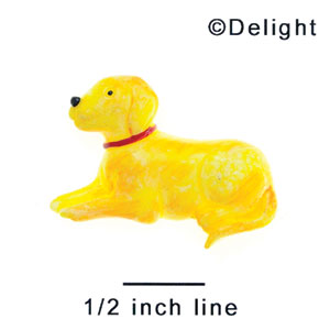 3295 tlf - Dog Yellow Lab Laying Medium - Resin Decoration (12 per package)