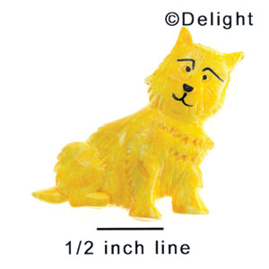 3296 tlf - Dog Tan Sitting Medium - Resin Decoration (12 per package)