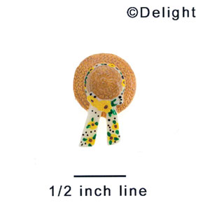 3342 - Sunbonnet Brown Sunflower Mini - Resin Decoration (12 per package)