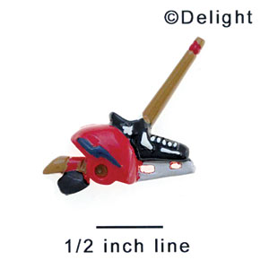 3404 - Hockey Collage Stick Puck Skate - Resin Decoration (12 per package)