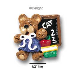 3475 - Teacher Bear - Resin Decoration (12 per package)