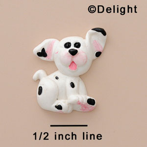 3508 - Dog Dalmatian Sitting Side - Resin Decoration (12 per package)