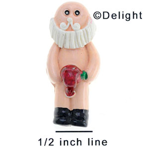 3533 - Santa Body Bare Hat - Resin Decoration (12 per package)