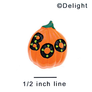 3570 - Pumpkin Boo Medium - Resin Decoration (12 per package)