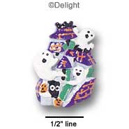 3571 - Haunted House Ghosts Medium - Resin Decoration (12 per package)