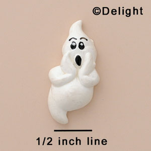 3580 - Ghost Surprised Medium - Resin Decoration (12 per package)