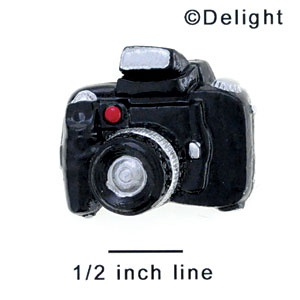 3886 - Camera 35Mm Black Medium - Resin Decoration (12 per package)