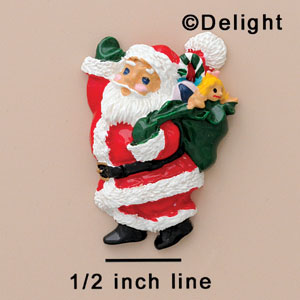 3934 ctlf - Santa With Toys Bright - Resin Decoration (12 per package)