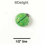 3991 - Ladybug Green Mini - Resin Decoration (12 per package)