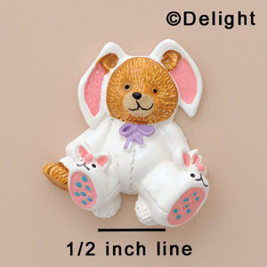 4080 tlf - Bear Bunny Suit - Resin Decoration (12 per package)