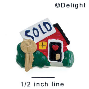 4271 - Real Estate Collage Keys Sold - Resin Decoration (12 per package)