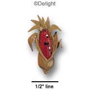 4286 - Corn In Husk Dark Large - Resin Decoration (12 per package)