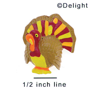 4324* ctlf - Turkey Bright Medium (Left & Right) - Resin Decoration (12 per package)