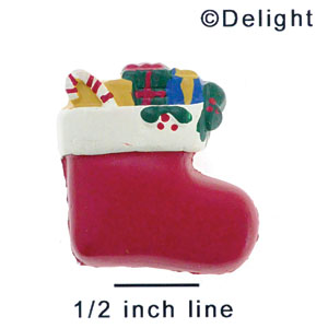 4475 - Stocking Matte Large - Resin Decoration (12 per package)