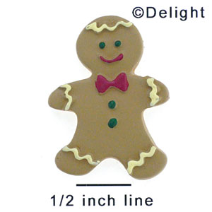 4496 tlf - Gingerbread Boy Matte - Resin Decoration (12 per package)