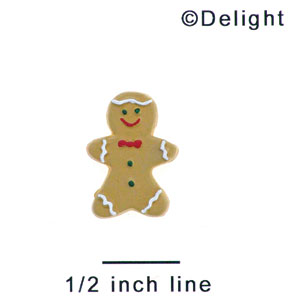 4497 ctlf - Gingerbread Boy Mini Matte - Resin Decoration (12 per package)