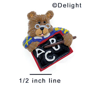 4539 - Teacher Bear Slate - Resin Decoration (12 per package)