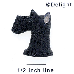 4755* - Scottie Medium Matte (Left & Right) - Resin Decoration (12 per package)