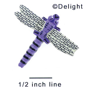 4772 - Dragonfly Purple Bright - Resin Decoration (12 per package)