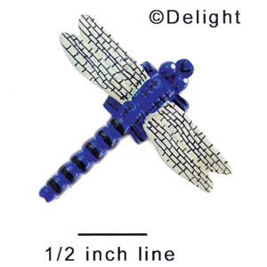 4773 - Dragonfly Blue Bright - Resin Decoration (12 per package)