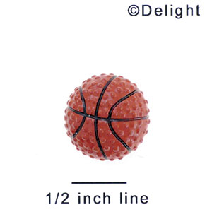 4793 ctlf - Basketball Textured Medium - Resin Decoration (12 per package)