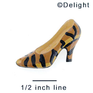 4923 - Pump Tiger Print - Resin Decoration (12 per package)