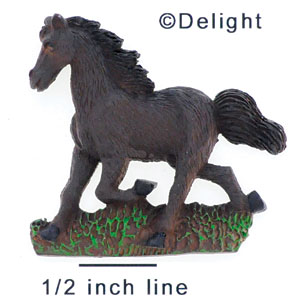 4929* - Horse Running Brown Matte (Left & Right) - Resin Decoration (12 per package)