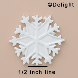 4944 - Snowflake Star Large - Resin Decoration (12 per package)