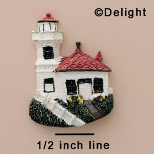 4968 - Light House Mukilteo - Resin Decoration (12 per package)