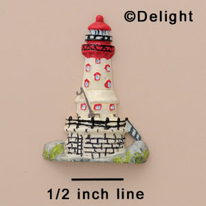 4973 - Light House Rock Of Ages - Resin Decoration (12 per package)