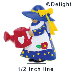 5027* - Girl Watering Can Bright (Left & Right) - Resin Decoration (12 per package)