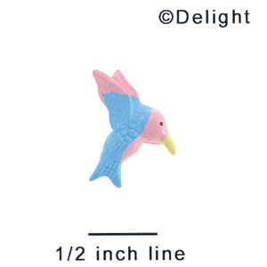 5087 - Humming Bird Pastel Mini - Resin Decoration (12 per package)
