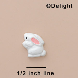 5127* - Bunny Standing White Mini (Left & Right) - Resin Decoration (12 per package)