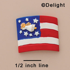 5148 - USA Flag Angel - Resin Decoration (12 per package)