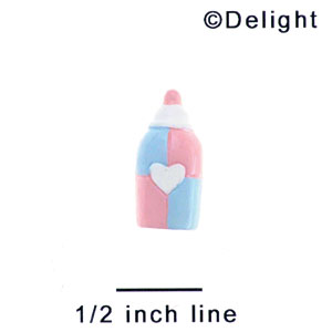 5181 - Baby Bottle Multi Mini - Resin Decoration (12 per package)