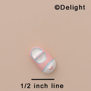 5190 - Baby Shoe Multi Mini - Resin Decoration (12 per package)