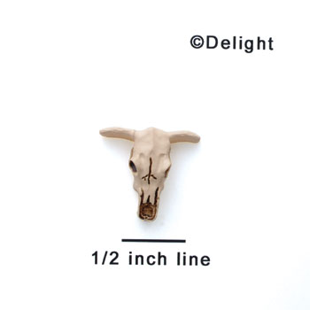 5418 - Longhorn Skull Matte Mini - Resin Decoration (12 per package)