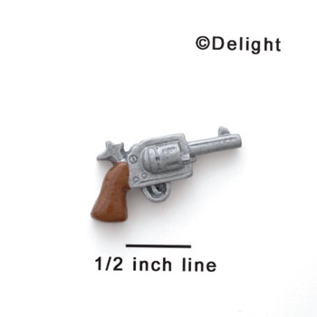 5474 - Small Matte Pistol - Resin Decoration