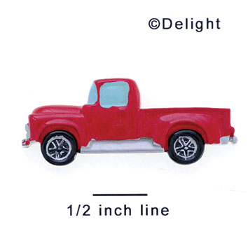 5554 tlf - Red Truck - Resin Decoration (12 per package)