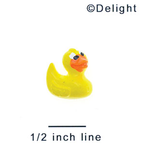 5619 tlf - Yellow Duck - Flat Backed Resin Decoration (12 per package)