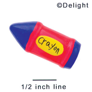 5629 tlf - Crayon - Flat Backed Resin Decoration (12 per package)
